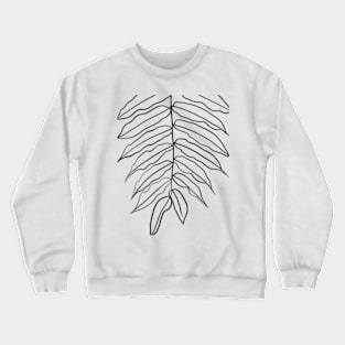 Long leaves minimal line art Crewneck Sweatshirt